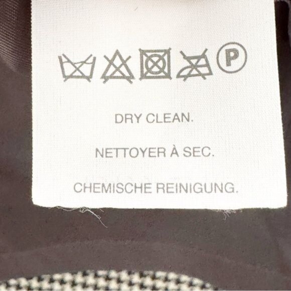 J Crew Wool Sleeveless Sheath Dress Black and White Herringbone Button 6 - Picture 9 of 11